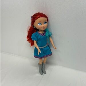 2008 Mattel Ariel Red-Haired Doll with Blue Outfit